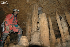 Grotte de Laoyingdong 老鹰洞 (Suiyang 绥阳, Zunyi 遵义市, Guizhou 贵州省, Chine 中国).