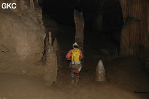 Grotte de Laoyingdong 老鹰洞 (Suiyang 绥阳, Zunyi 遵义市, Guizhou 贵州省, Chine 中国).