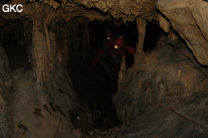 Grotte de Laoyingdong 老鹰洞 (Suiyang 绥阳, Zunyi 遵义市, Guizhou 贵州省, Chine 中国).