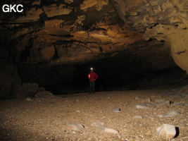 Grotte de Wengdaxiadong 翁达下洞 (Xiantang 羡塘镇, Huishui 惠水, Guizhou 贵州省, Qiannan 黔南, Chine 中国).