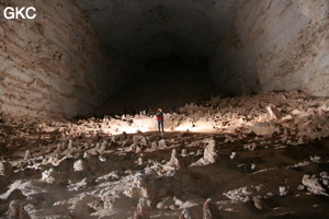 Grotte résurgence de Yanzidong 燕子洞 (Xiantang 羡塘镇, Huishui 惠水, Guizhou 贵州省, Qiannan 黔南, Chine 中国).