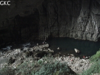 Grotte résurgence de Yanzidong 燕子洞 (Xiantang 羡塘镇, Huishui 惠水, Guizhou 贵州省, Qiannan 黔南, Chine 中国).