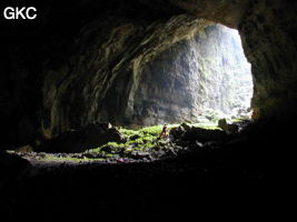 Le porche nord de Dadong 大洞 permet d'accéder à Dadongtiankeng 大洞天坑 (Wenquan, Suiyang 绥阳, Zunyi 遵义市, Guizhou 贵州省, Chine)